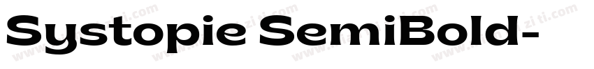 Systopie SemiBold字体转换